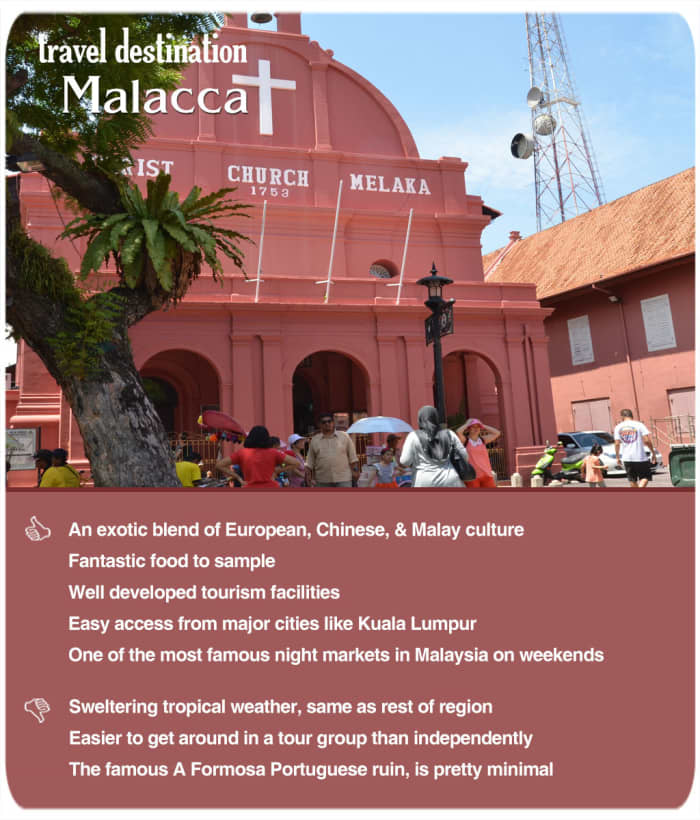 Malacca is a perfect entry point for visitors new to Malaysia. There is a bit of everything for everyone. A slice of culture each from ethnic groups.
