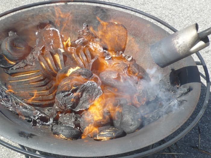 Burning Chametz on the morning before passover begins