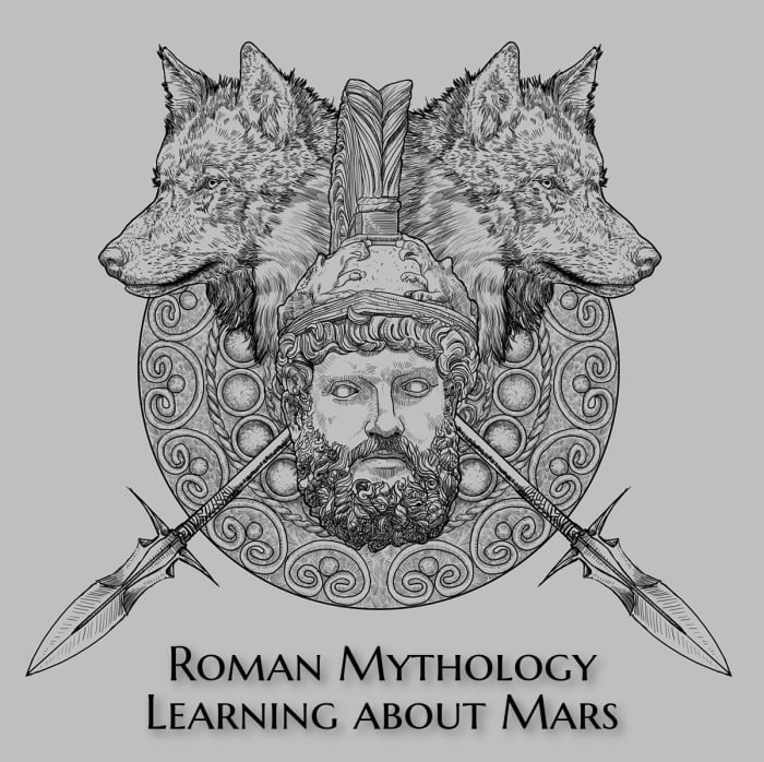 Animals important to Mars: the woodpecker, the bear, and the wolf. Wolves are also recurring animals in several Roman myths, including the founding of Rome.