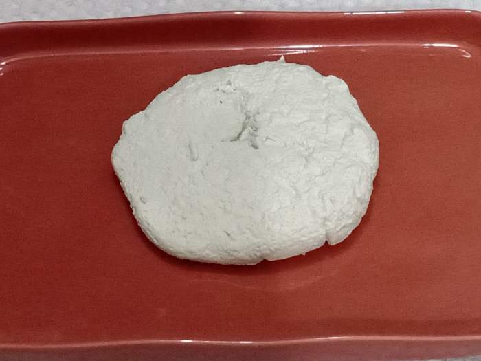 This vegan paneer is made from peanut milk