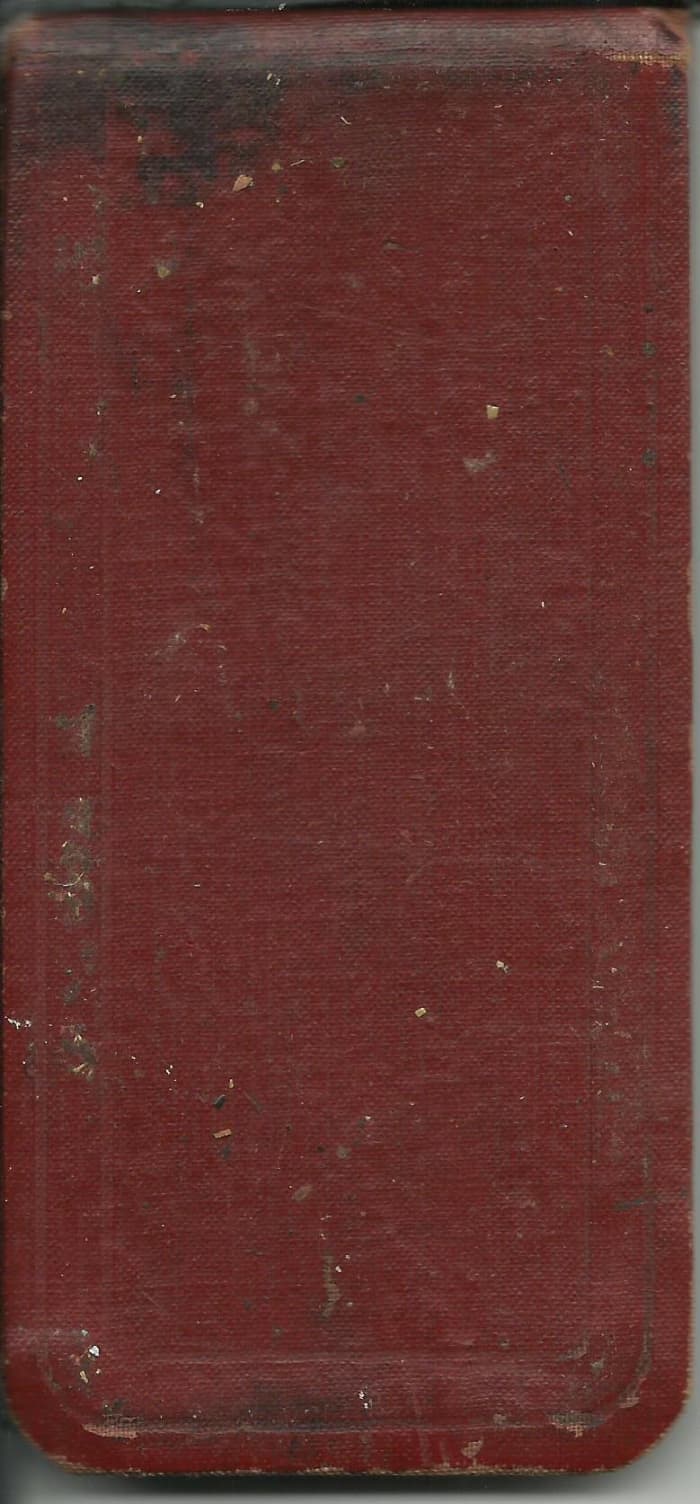Left Mar. 9 to Chanteloup, Mar. 12. Left 14 to Champagne rifle range and the Becquigny refuge camp. (cover of the journal)