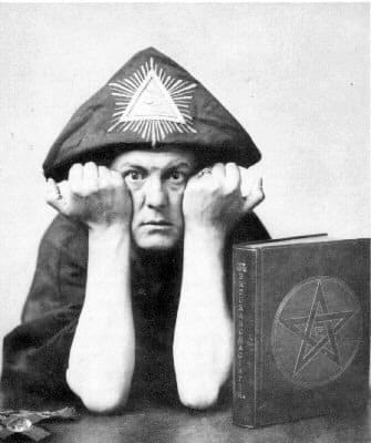 Aleister Crowley: in the 1940s he was said to be The wickedest man in the world, a drug addict, devil worshiper and child molester