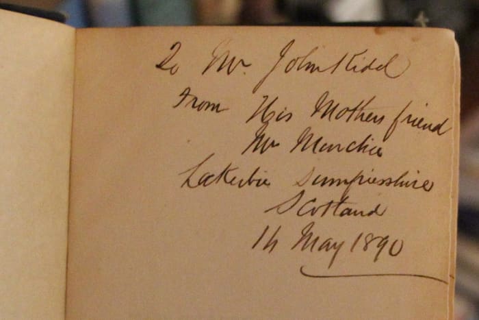 A book inscription makes your book more personal. Write a personal note and sign your name inside the front cover for a special touch.