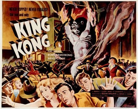 The film poster for King Kong (1933), probably Wray's greatest-known film
