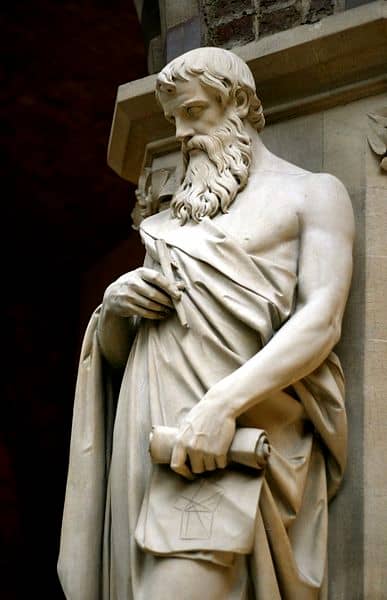 Statue of Euclid, Oxford University Museum of Natural History, Oxford, UK