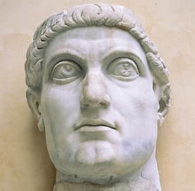 "The Roman Emperor Constantine established himself as the head of the church around 313 A.D., which made this new "Christianity" the official religion of the Roman Empire." -What You Should Know About Catholicism.