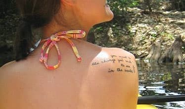 This is my tattoo in its original glory, dark black and basking in the sun before it knew the power of a laser. Little did it know then that despite how much I loved it, that one day I would want to kill it. Sounds like some of my relationships...