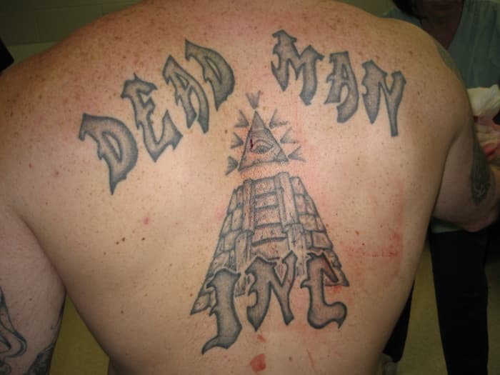 Dead Man Inc. (DMI) is a mainly white prison gang with members in many correctional facilities throughout the US.
