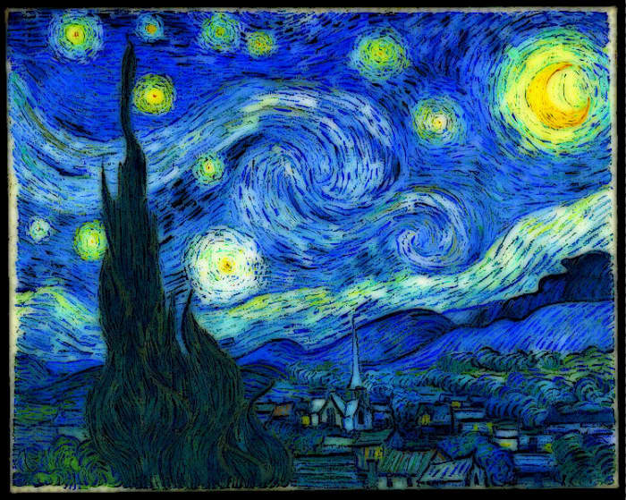 Imagine the impressions swirls of color a la Van Gogh's "Starry Night" will garner when you get a painterly tattoo.
