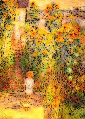Consider starting with a Monet and having your tattoo artist ink spots of color that create a delicate picture on your skin.