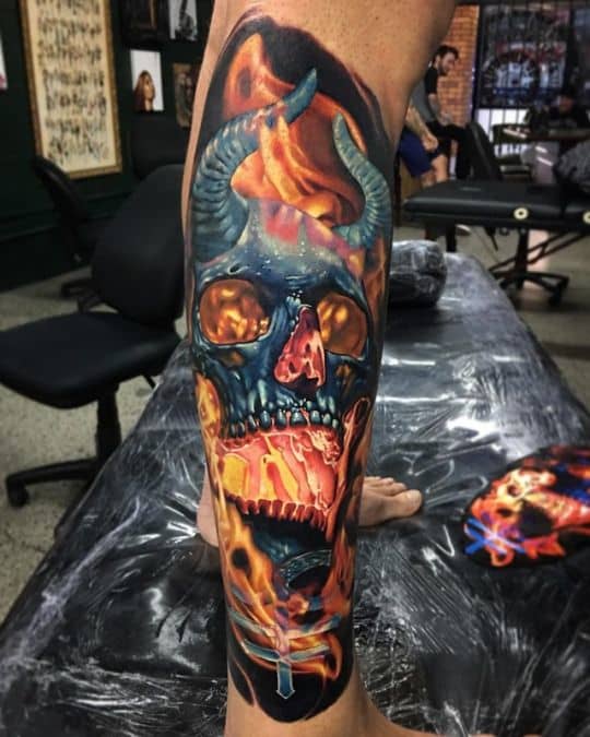Using a DIY tattoo brightener and tattoo scrub keeps your colors bold by taking care of your ink.