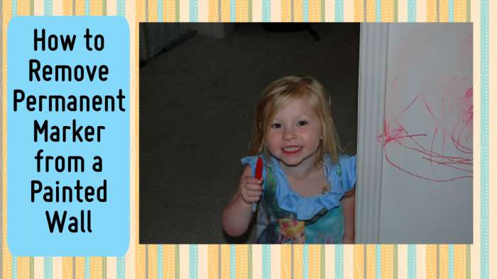 How To Remove Permanent Marker From A Painted Wall Dengarden