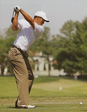 Pay special attention to Tiger's hips . . . do they fly open? Or does he keep them quiet and stationary?