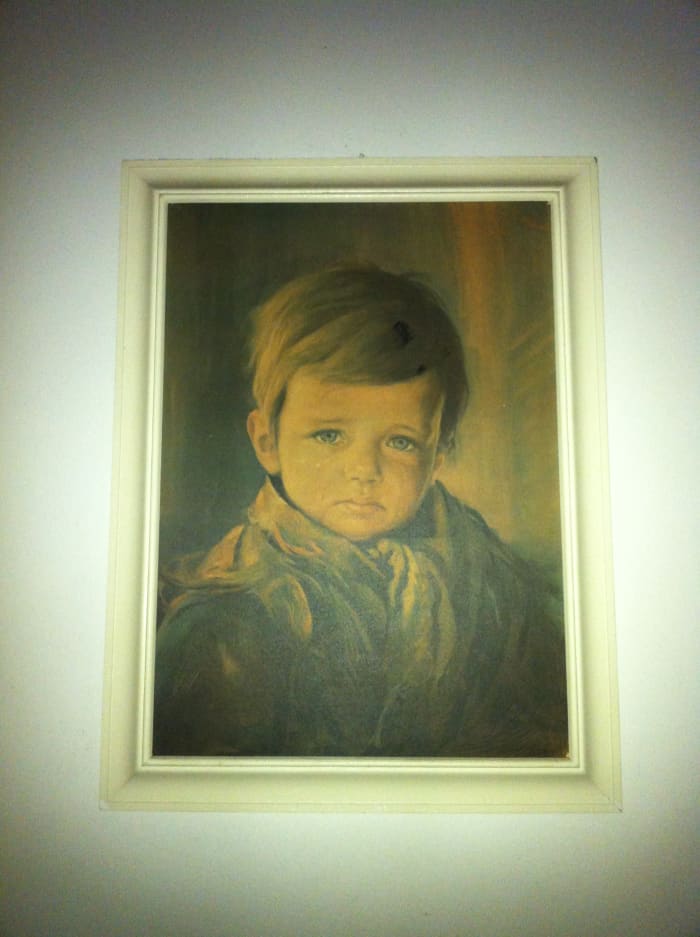 Our "Crying Boy", sometimes referred to as Toby (but not by us).