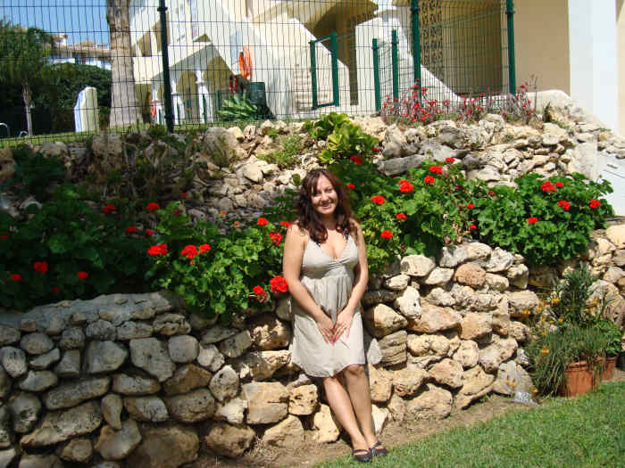 Me wearing a babydoll style dress.