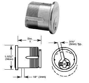 Sargent Mortise Cylinder.