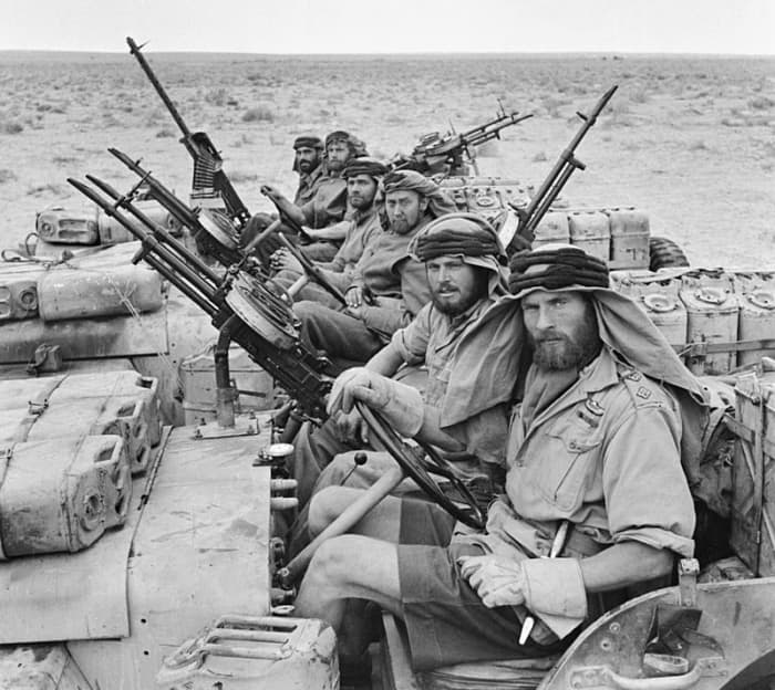 This is how they looked in WW2 when they harassed the Germans in North Africa. And about as far away from a British Military look as you can get.