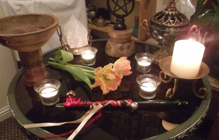 Different seasons have different needs for Yule (21st December) you would have Holly. Can you guess which one this is with the priapic wand?