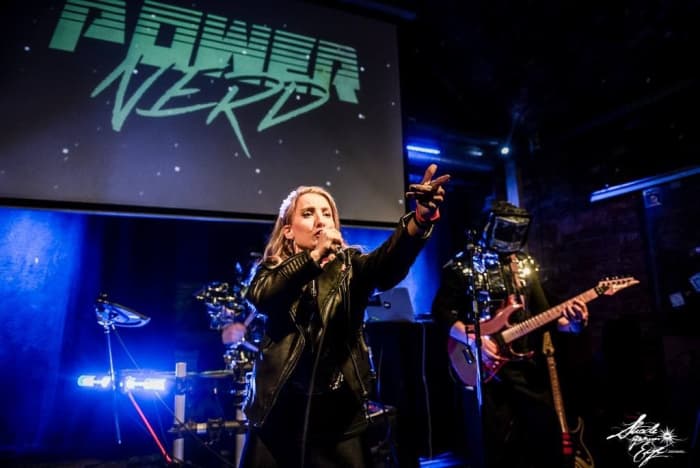 Dana Jean Phoenix performing with Powernerd in Vienna, Austria (Photo by Shade Grown Eye Photography)