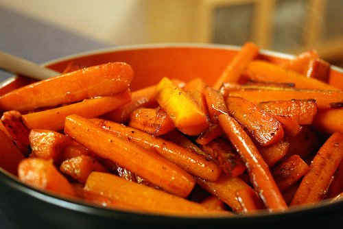 Glazed carrots.