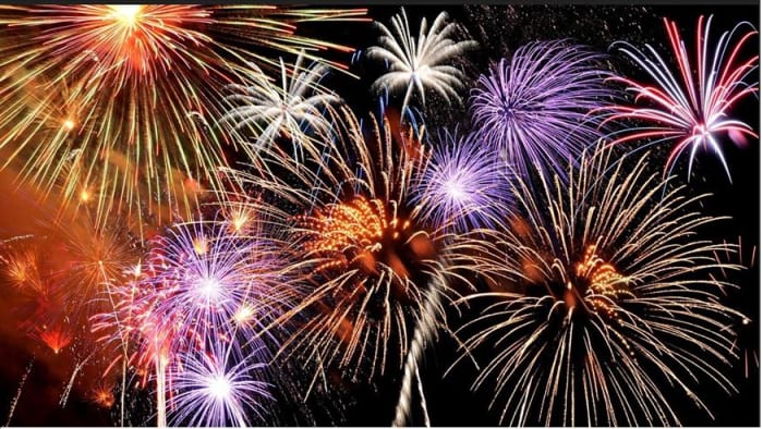 Fireworks were first invented in China hundreds of years ago