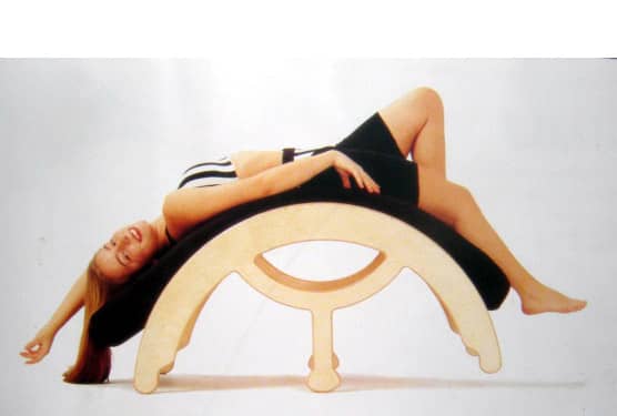 A typical counter move: Relaxing in the opposite direction to the norm on the Arc Chair. See comments discussion for more info.