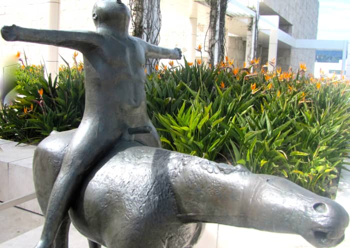 Perhaps the way the teenager in Equus felt when he was on a horse. The Angel of the Citadel by Marino Marini at the Getty Museum in Los Angeles.