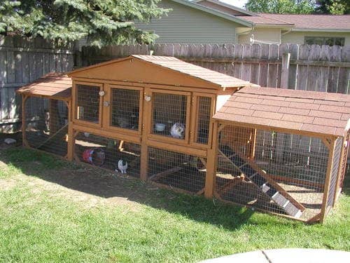 A good-sized bunny hutch.