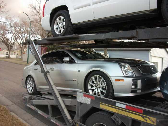 Cadillac STS-V with a supercharged 4.4 L version of the Northstar V8.