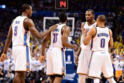Kevin Durant, Russell Westbrook, James Harden and Serge Ibaka were all hand picked by the Oklahoma City Thunder on draft day.