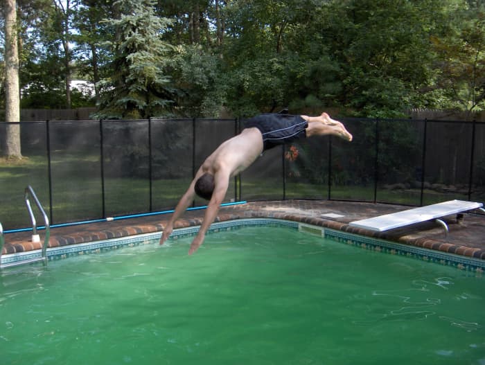 above ground pool cloudy after shocking