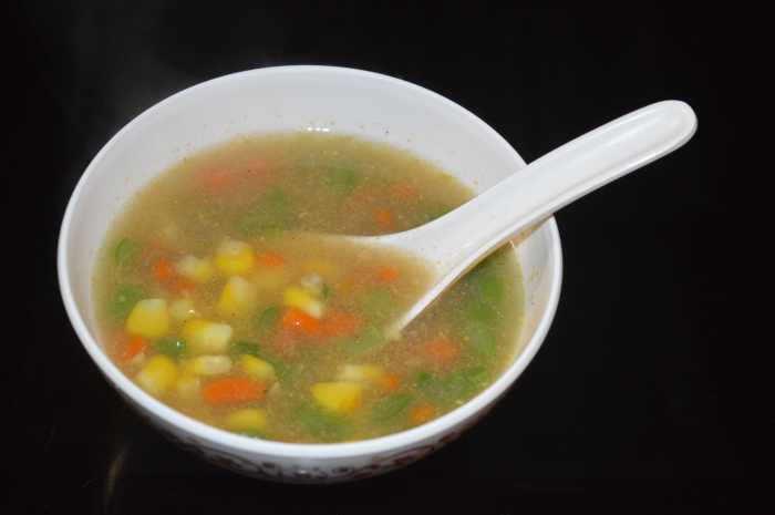 Restaurant-Style Sweet Corn Vegetable Soup