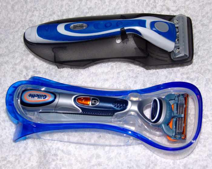 Wilkinson Sword Quattro Titanium Energy and Gillette Fusion Power