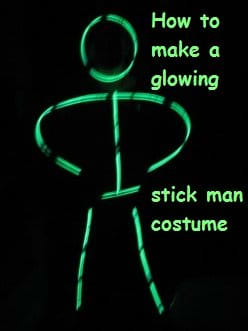 How to Make a Glow-in-the-Dark Stick Man Halloween Costume - Holidappy