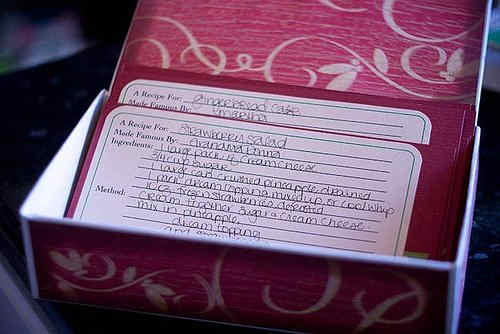 Recipe Received from Aunt Jane