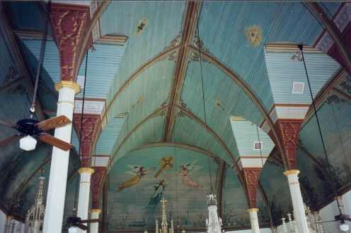 "Stop and visit the inside of "St. Mary's"...and see all the intricate art that it displays."