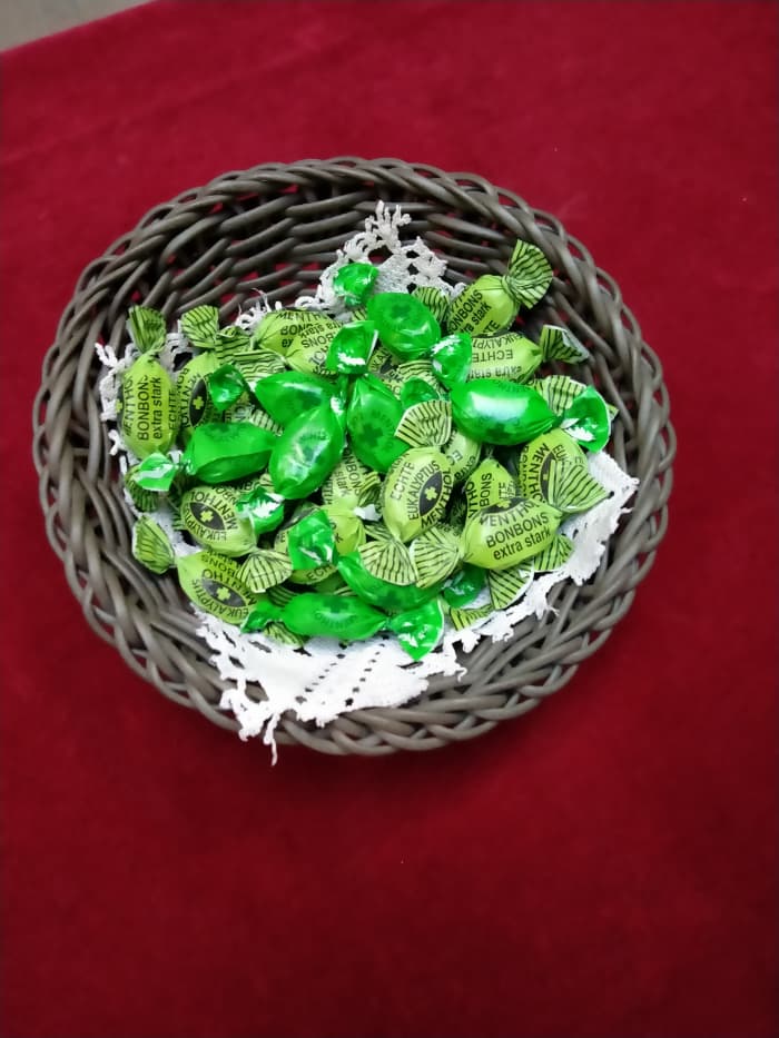 Bogoroditsa would say severely: "Don't take more then two-three candies from the bowl. ... Also, don't eat them before my son. ... This is bad for him."