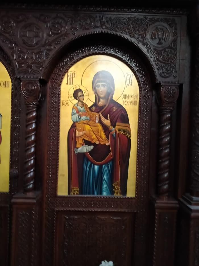 Soon this icon of Bogoroditsa spoke to me on a spring day promising good health for my family.