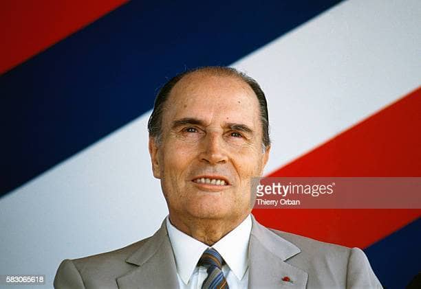 Francois Mitterand, former French president, for whom the Bibliotheque Nationale has been renamed