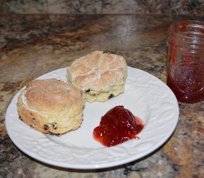 Scones and strawberry jam – it doesn’t get any better than this. Well, maybe with a cup of tea, of course.