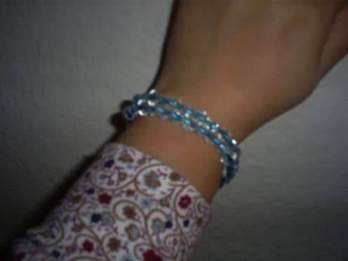 Your bracelet is ready to wear once has been tied together. A little bit of jewelry glue can be added to the knot for extra security.