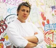 Jamie Oliver, chef, restaurateur, author, and campaigner for more healthful foods in our schools.