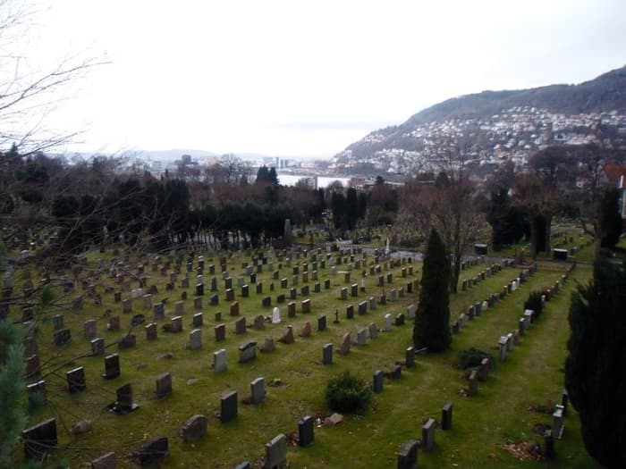 Møllendal cemetery in Bergen, Norway; the final resting place of the Isdal woman unless family comes forward to claim the body.