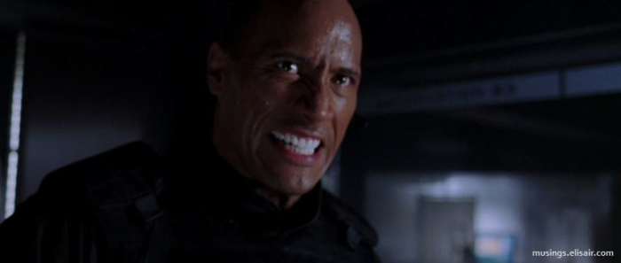 The movie is another misstep in the career of future A-lister Dwayne Johnson, back when he was still known as The Rock.