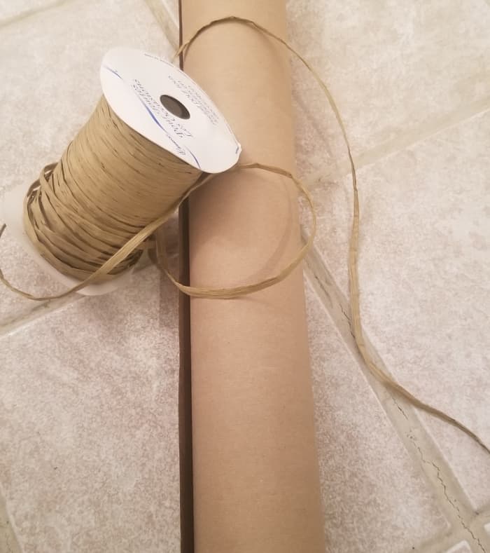 Raffia is one of many earth-friendly alternatives to ribbon. The natural color looks beautiful with any gift wrapping.