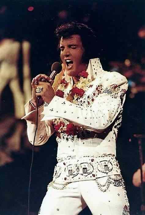 Elvis Presley, January 1973: "Aloha from Hawaii" concert was the world's first live concert satellite broadcast.