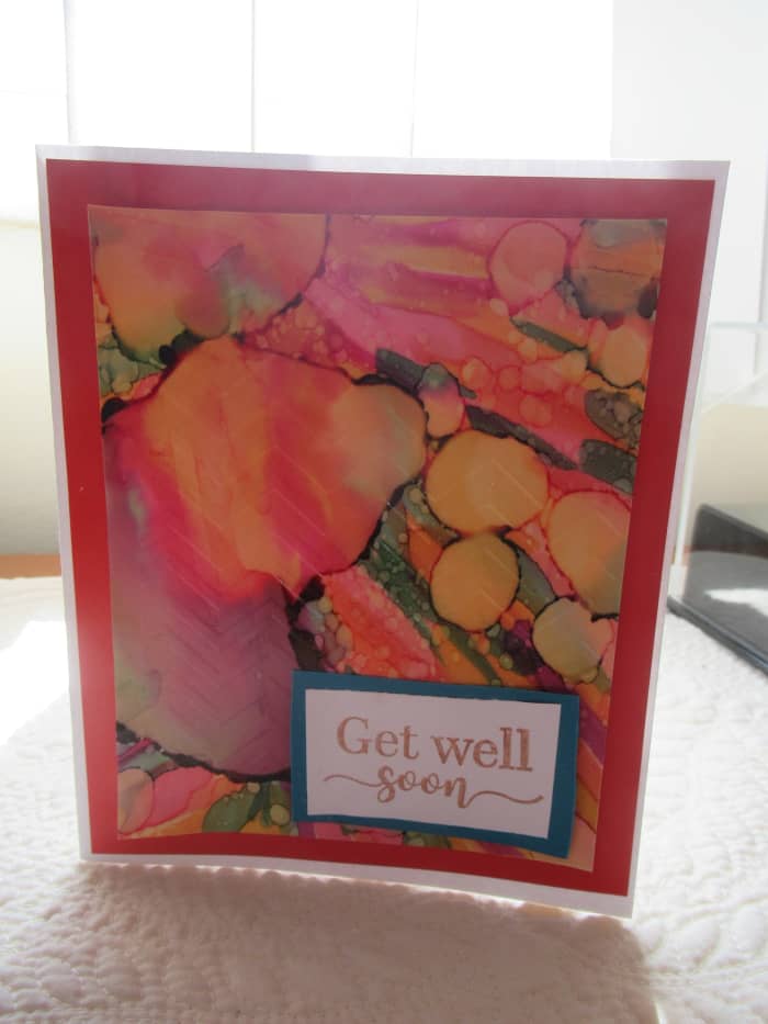 Have you ever considered doing alcohol inks on vellum? You can create cards, tags, scrapbook pages, overlays and more