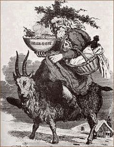In mythology, Santa Claus is believed to be based on the merging of the myths of Saint Nicholas of Myra and the Legend of the Norse God Odin.