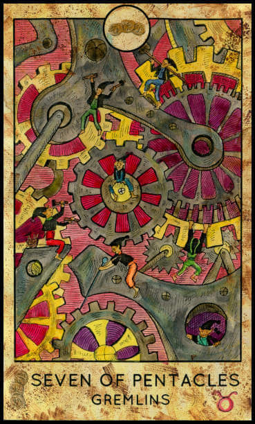 The Seven of Pentacles indicates that you are making the right moves for your journey. If you continue at this pace, you will reach your dreams and goals.