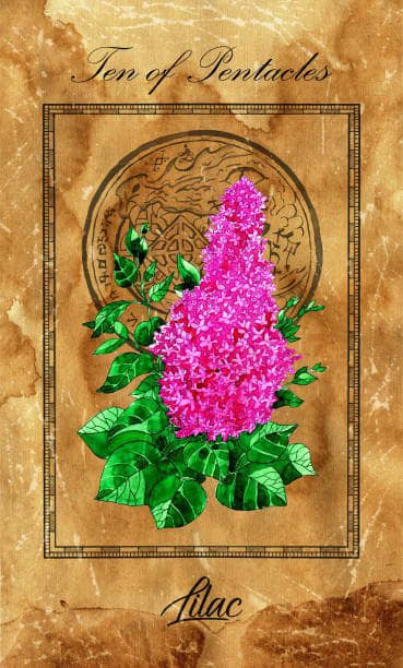 The Ten of Pentacles is about everlasting nourishment in the sectors of money, career, health, and family. You have the capacity to hold onto a long-term vision. Your grounded life helps you connect to a higher cause.
